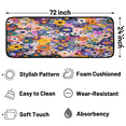 thumbnail image 2 of CURLYOOT Spring Floral Summer Flowers Runner Rug 2'x6' Washable Kitchen Runner Rug Indoor Non Slip Laundry Rugs Floor Carpet for Hallway Kitchen Entryway Bedroom Living Room, 2 of 9