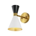 thumbnail image 5 of SAFAVIEH Anoya LED Multi Metal Wall Sconce with White Shade, Set of 2, 5 of 9