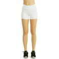 thumbnail image 2 of Sofra Women & Plus 12" Stretch Outseam Wide Wastband Workout Running Hot Shorts (S-3XL), 2 of 4