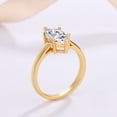 thumbnail image 2 of 2 Carat Moissanite Rings for Women D-Color S925 Gold Moissanite Wedding Ring Set for Bridal Set Simulated Diamond Promise Ring Fiancee Lab Grown Diamond Engagement Rings Lady, 2 of 6