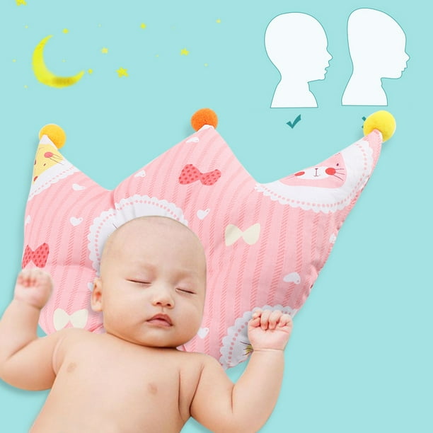LYUMO Newborn Baby's Crown Pillow Support Sleep Cute Pillows, Infant