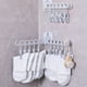 thumbnail image 1 of Fiudx Liquidación de ahorros de verano Colgador plegable para secador de ropa con 10 Clips, secador de ropa para niños y adultos, calcetines a prueba de viento, ropa interior, tendedero de plástico,, 1 of 6
