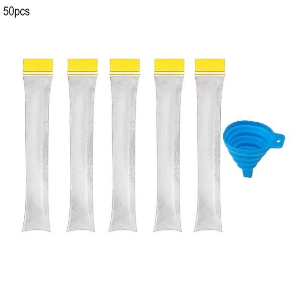 Yesbay Disposable Popsicle Bag Freezer Tubes with Zip Seals And Funnel Leak-Proof DIY Popsicle Mold for Ice Pops Yogurt Juice Smoothies