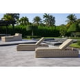 thumbnail image 6 of Outsy 0AAN-SL-WH 79 x 31.5 in. Anna Outdoor Wicker Aluminum Frame Sun Lounger, White & Grey, 6 of 9