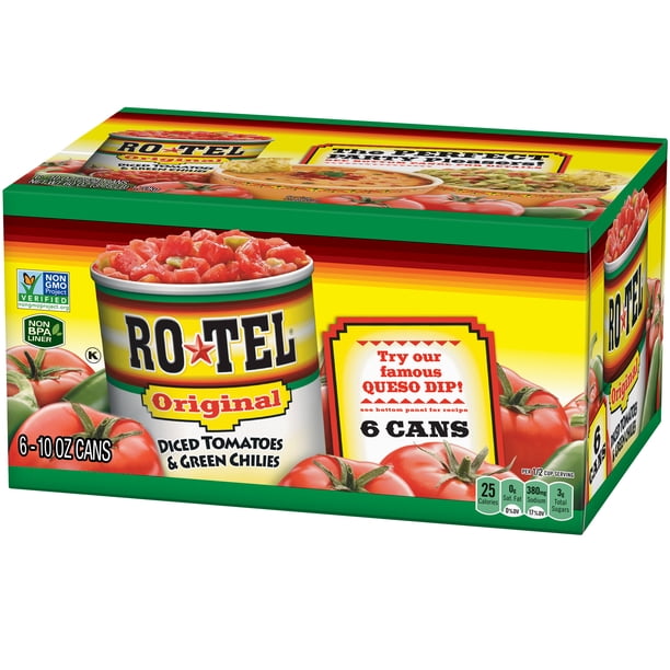 Rotel Original Diced Tomatoes and Green Chilies, 10 Oz