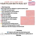 thumbnail image 2 of VHD 2 Pieces Floral Non-Slip Digital Print Bathroom Rug & 2 Pieces Plush Ultra-Soft Bath Mats - Machine-Washable Water Repellent Mat Set for Bathroom Floor (20'x 24' & 24'x 40') (Galvin - Pink), 2 of 9