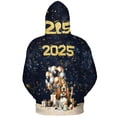 thumbnail image 2 of Happy New Year Basset Hound Welcome 2025 Balloon Firework Party All Over Print 3D Hoodie Unisex Merch Hoodies Bassets Dog Breed Lovers Gifts Idea - 01014, 2 of 6