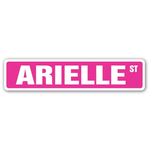 ARIELLE Street Sign Childrens Name Room Sign | Indoor/Outdoor | 24" Wide