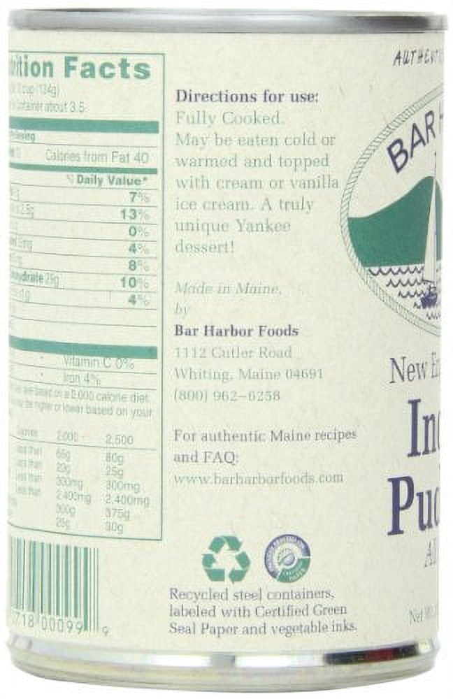 Bar Harbor All Natural Indian Pudding, 15.5-Ounce Cans (Pack of 6)