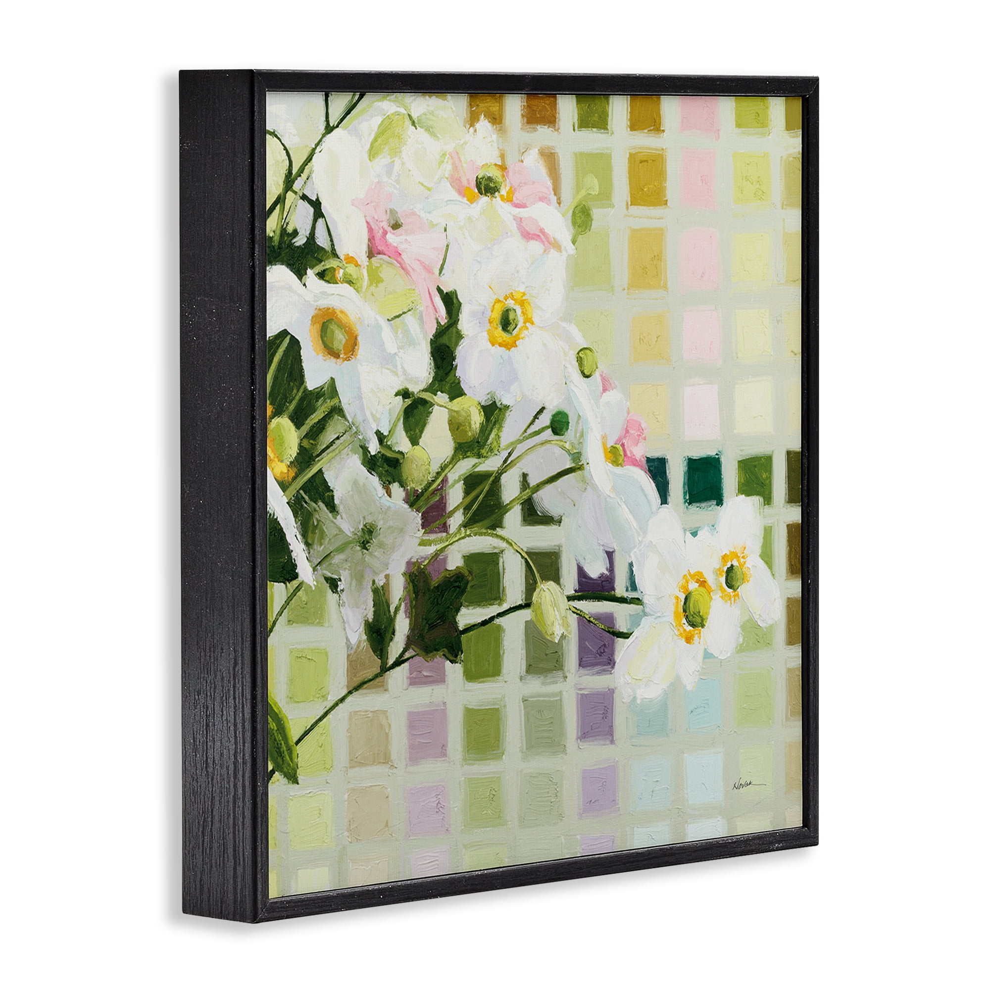 Stupell Industries Color Chart Daffodils Black Framed Giclee Art, design by Shirley Novak