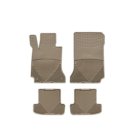 WeatherTech All-Weather Floor Mats compatible with Mercedes C-Class, C 63 AMG - 1st & 2nd Row, Tan