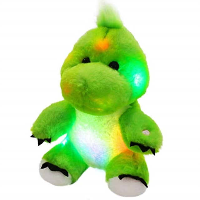 bstaofy led dinosaur stuffed animal glow green trex light up plush toy