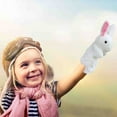 thumbnail image 3 of Cute Cartoon Bunny Plush Glove Puppet Rabbit Finger Toys Kids Birthday Gift, 3 of 7