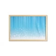 thumbnail image 1 of Abstract Wall Art with Frame, Stars Splashing down Open Sky Vibrant Celestial Rays Beams Design, Printed Fabric Poster for Bathroom Living Room, 35" x 23", Sky Blue White, by Ambesonne, 1 of 2