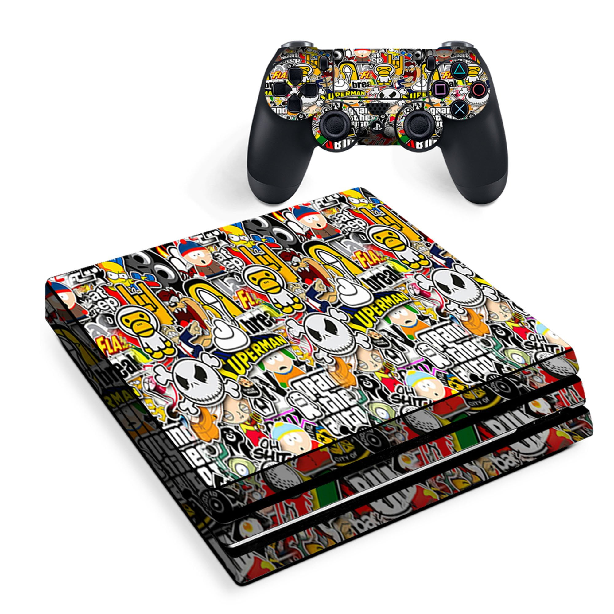 2 Controller Skin Sticker for Playstation 4 Pro Game Accessories,A YWZQ Camouflage Stickers Viny Decal Sticker for PS4 Pro Decal Console