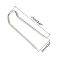 thumbnail image 2 of Uxcell Fork Pins, Stainless Steel Sewing U-Pins 0.7" Double Blocking Pin, Silver,200Pack, 2 of 6