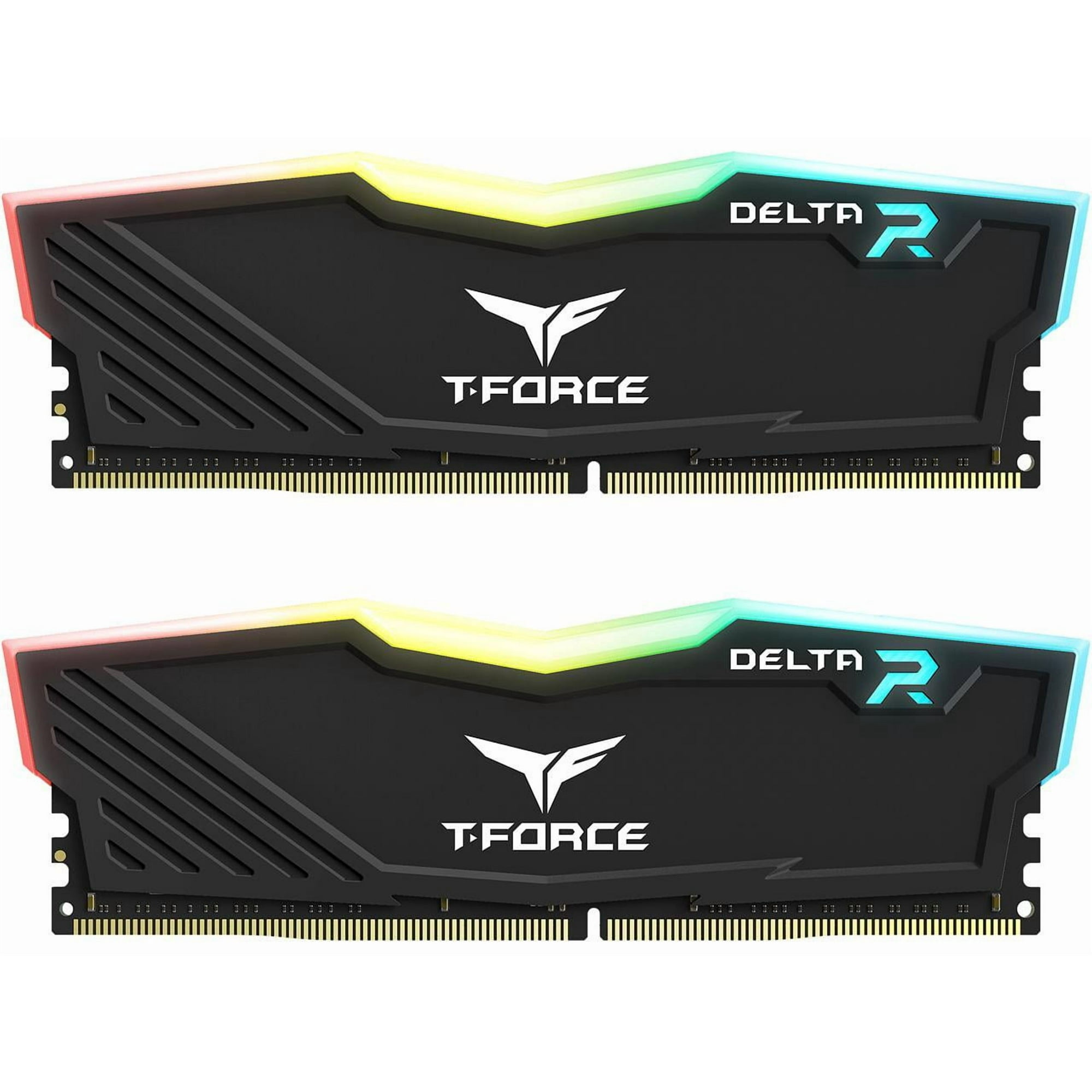 Team T-Force Delta RGB 32GB (2 x 16GB) 288-Pin PC RAM DDR4 3600 (PC4 28800) Desktop Memory Model TF3D432G3600HC18JDC01