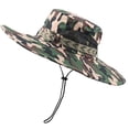 thumbnail image 1 of Sombrero de sol jinwen Camuflaje verde Hombre, 1 of 5