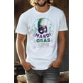 thumbnail image 4 of Mardi Gras King Unisex Graphic Tee T-Shirt, 4 of 5