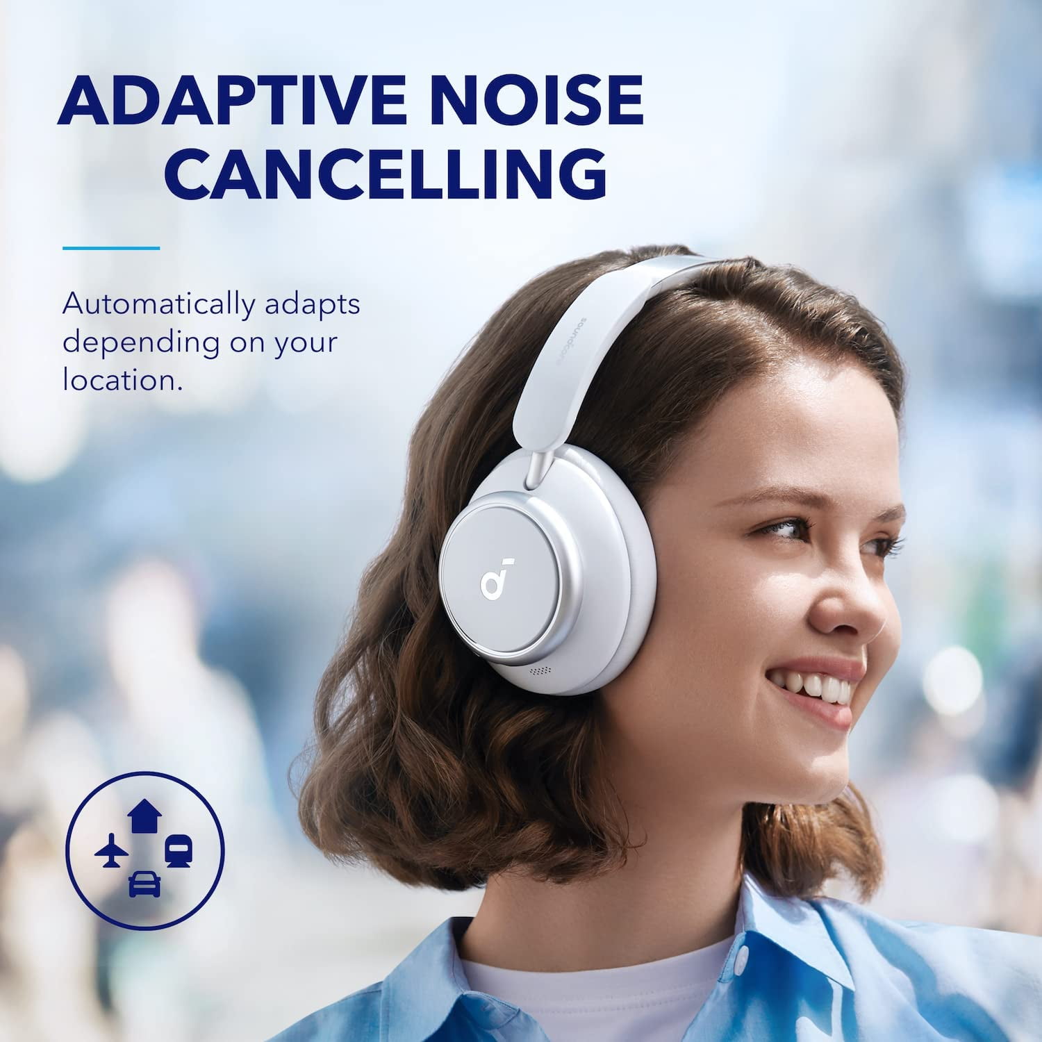  Soundcore Q45 Noise Cancelling Headphones - 50H Playtime, LDAC  Hi-Res Audio, Bluetooth 5.3, Comfortable Fit : Electronics