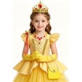 thumbnail image 4 of Hulaha Girls Sequins Princess Dress Kids Party Ballgown Dress up Costume Sets, 4 of 5