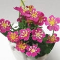 thumbnail image 4 of Bonsái de Flor de Simución Artificiales para Jardín con de Cerámica Decoración de Alféizar de Oficina en hogar (rosa, Púrpur Rosado Gloria Flores Artificiales De Seda, 4 of 9