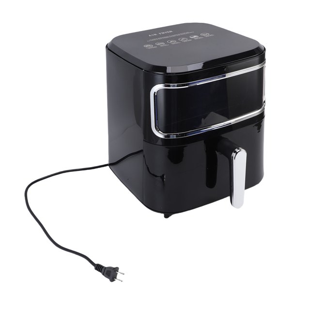 Compact Fryer, Oilless Fryer Touch Screen Power Interruption Memory for Kitchen