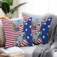 thumbnail image 2 of Waterproof Throw Pillow Covers Set of 2, 26x26 Inch 4th of July Decorative Pillowcases Outdoor Pillow Slip Cushion Covers Set for Couch Tent Independence Day Red Blue Stars Striped, 2 of 7