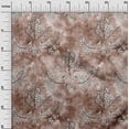 thumbnail image 3 of oneOone Viscose Chiffon Rose Brown Fabric Floral Craft Projects Decor Fabric Printed By The Yard 42 Inch Wide, 3 of 4