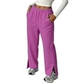 thumbnail image 2 of Gubotare Sweatpants for Women Womens Wide Leg Fleece Lined Sweatpants Winter Lounge Travel Pants Fall Clothes With Pockets (Hot Pink,XL), 2 of 5