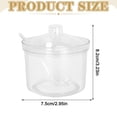 thumbnail image 3 of Shatterproof Acrylic Sugar Bowl with Lid and Spoon, Airtight Transparent Seasoning Jar, Refillable Condiment Container for Dining Table Restaurant Spice Storage, 3 of 7