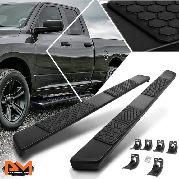 PM PERFORMOTOR for 09-24 Dodge Ram 1500-3500 Ext Cab 5.5" Honeycomb Step Running Board Black