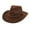 Coffee, variant on Mens Cowboy Hat Red Cowboy Hat Leather Hat for Men Country Hats for Women M