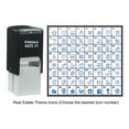 thumbnail image 2 of Printtoo Personalized Real Estate Theme Icons Rubber Stamp Self Inking Stamper 24 mm-Black, 2 of 7