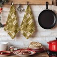 thumbnail image 6 of Tropical Plants Kitchen Towels Set of 3, Summer Palm Trees Pineapple Leaves Retro Yellow Absorbent Dish Towels for Kitchen, Microfiber Hand Towel, Quick Drying Tea Towel for Cleaning Dishcloths, 6 of 7