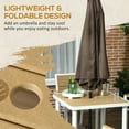 thumbnail image 5 of YYAo Outdoor Eating Sets,Patio Dining Furniture,5pc Patio Table and Chairs Set w/ HDPE Materials, Umbrella Hole, Yellow, 5 of 11