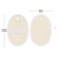 thumbnail image 3 of Bathroom Accessories,4Pack Loofah Sponge Pads Natural Luffa And Cloth Exfoliating Loofah Sponge Scrubber For Spa Bathing And Shower,White, 3 of 8