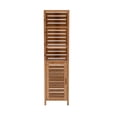 thumbnail image 2 of Linon Bracken Tour Robuste en Bambou Massif à Six Tablettes avec Porte, Brun Naturel, 2 of 12