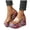 Hot Pink, variant on Women's Colorful Platform Sandals Transparent Strappy Slip On Wedge Sandal Clear Open Toe Slide Summer Beach Mules Red Size 6.5
