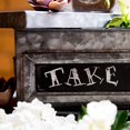 thumbnail image 2 of Weddingstar Tin Box with Aged Finish & Blackboard Panel Display Small, 2 of 6