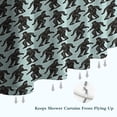thumbnail image 6 of Blue Bigfoot Pattern Shower Curtain 36"x72" ,Bathroom Decorative Shower Curtains Set with 12 Hooks,Modern Waterproof Washable Shower Curtain, 6 of 6