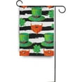thumbnail image 6 of SKYSONIC Green Clover Leprechaun Double-Sided Printed Garden House Sports Flag-12x18(in)-Polyester Decorative Flags for Courtyard Garden Flowerpot, 6 of 6