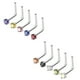 thumbnail image 5 of 10pcs Chic Ronda 1.5mm-3mm CZ Anillo de acero inoxidable de cristal en Sunnimix aros de cabeza, 5 of 6