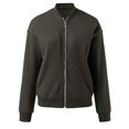 thumbnail image 6 of Unir Full Zip Casual Sweatshirt Jacket for Women, Ribbed Collar Cuffs, Relaxed Fit Athletic Outerwear with Pockets, 1 Piece, S-XXL, Plus Size Friendly, 6 of 6