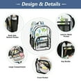thumbnail image 5 of PVC Transparent Backpack Stylish & Durable Clear Backpack Perfect for School, Travel and Outings Adorable Ccartoon Dinosaur, 5 of 7