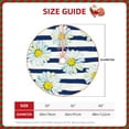 thumbnail image 4 of Bingfone Christmas Tree Skirt Mat Christmas Decoration Interior 36"-Daisy Striped Nautical, 4 of 8