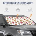 thumbnail image 2 of Lsque Fast Food 2 PCS Windshield Sun Shade | CarFoldable Window Covers | Car Accessories Reflect UV for Universal Cars SUV Truck | Medium, 2 of 7