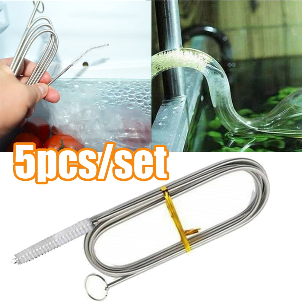 Travelwant 5Packs 100cm Long Pipe Cleaner Flexible Tube Cleaning Brush
