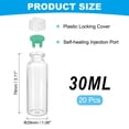thumbnail image 2 of Uxcell Clear Glass Sample Vials, Liquid Bottles 20pack Green 30ml, 2 of 7