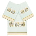 thumbnail image 4 of Authentic Hotel and Spa  Turkish Cotton Belinda 3PC Towel Set Aqua, 4 of 5